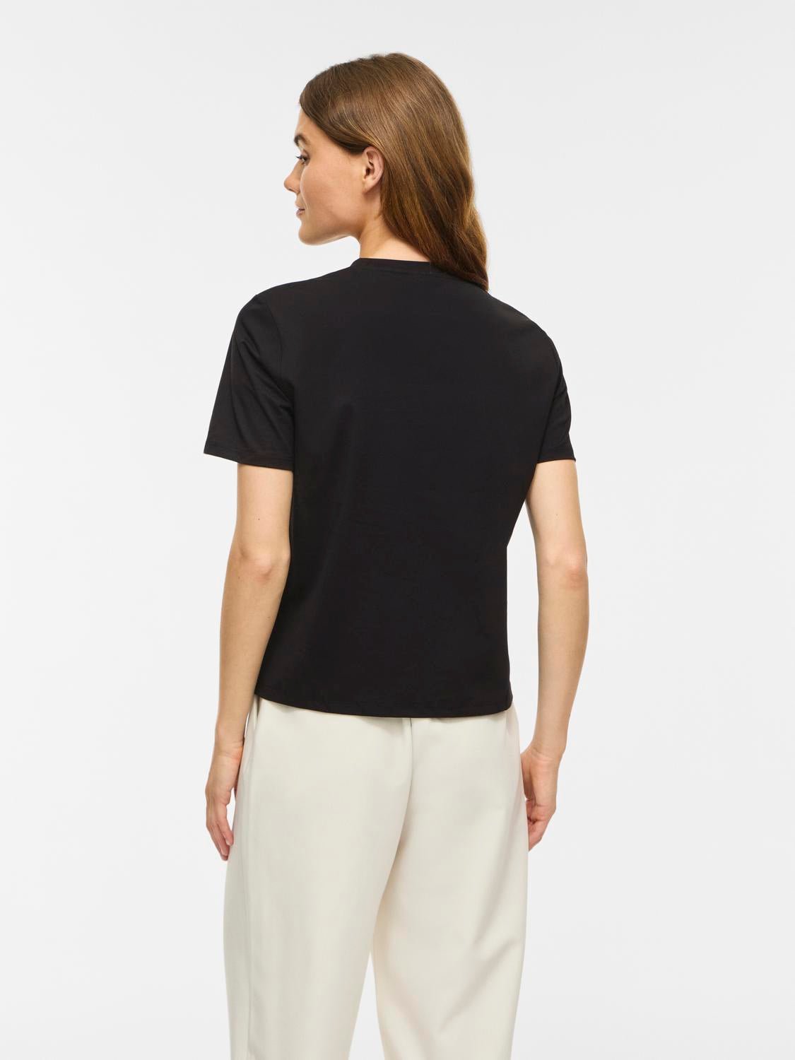 VIORDA T-shirt - Black Beauty - VERO MODA & VILA Bergvik